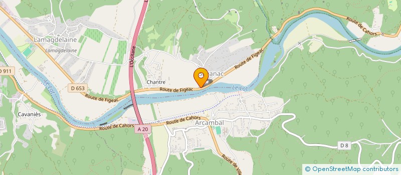 localisation de l'entreprise MADAME DOMINIQUE GARNAL  LAMAGDELAINE