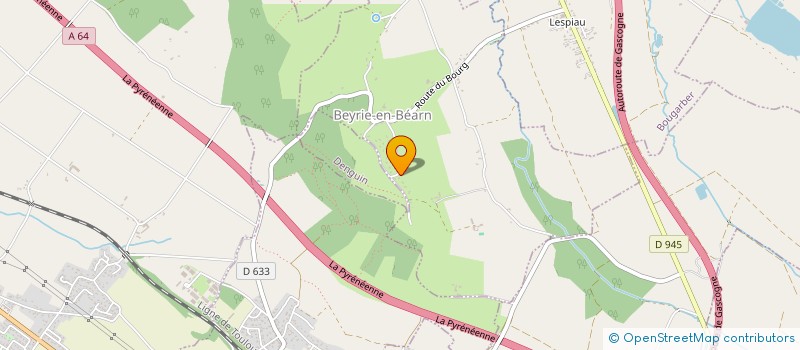 localisation de l'entreprise MADAME DOMINIQUE GARRAIN BELLOCQ  BEYRIE-EN-BEARN