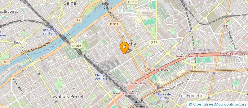 localisation de l'entreprise MADAME DOMINIQUE GAUDEFROY à CLICHY