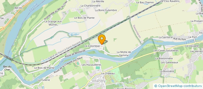 localisation de l'entreprise MADAME DOMINIQUE GAULTIER  VILLANDRY