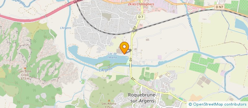 localisation de l'entreprise MADAME DOMINIQUE GAUTHIER à ROQUEBRUNE-SUR-ARGENS