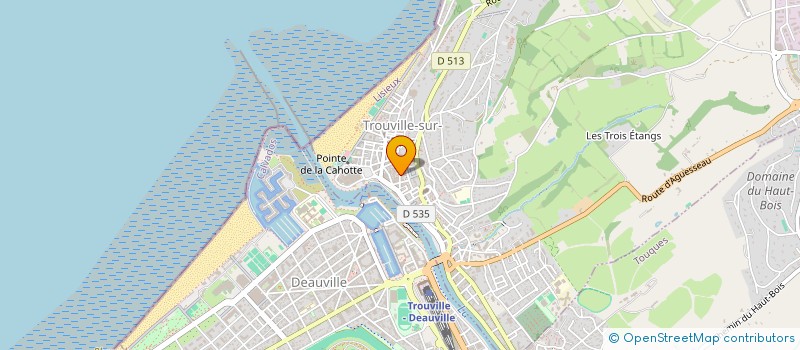 localisation de l'entreprise MADAME DOMINIQUE GENISSON  TROUVILLE-SUR-MER