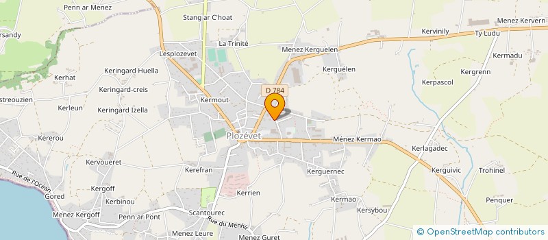 localisation de l'entreprise MADAME DOMINIQUE GERLI à PLOZEVET