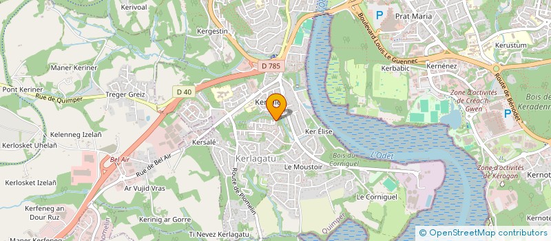 localisation de l'entreprise MADAME DOMINIQUE GILARD  QUIMPER