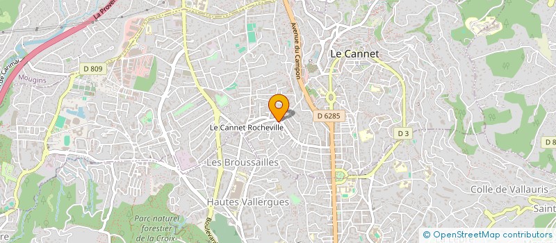 localisation de l'entreprise MADAME DOMINIQUE GIORGI-PRIEM à LE CANNET