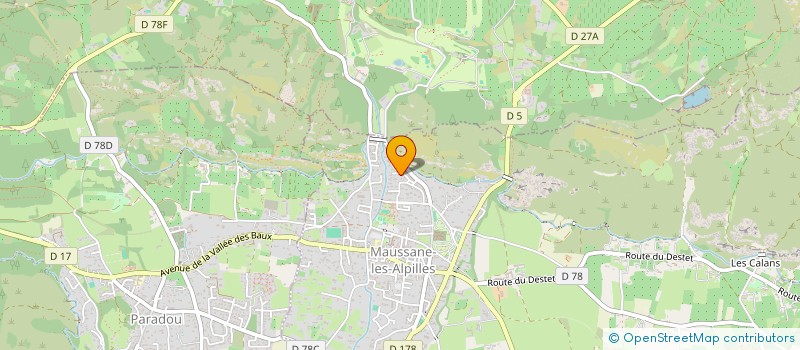 localisation de l'entreprise MADAME DOMINIQUE GIRARD à MAUSSANE-LES-ALPILLES