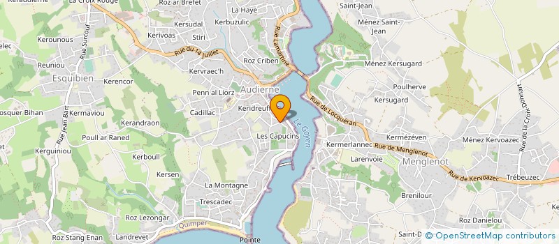 localisation de l'entreprise MADAME DOMINIQUE GOMBAULT à AUDIERNE