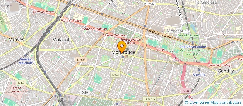 localisation de l'entreprise MADAME DOMINIQUE GOMES VILARINHO  MONTROUGE