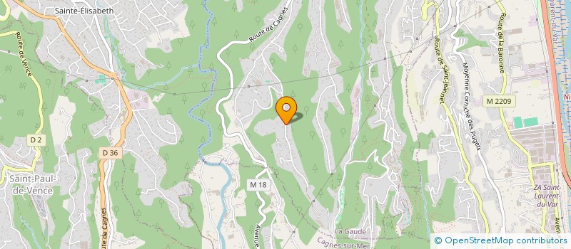 localisation de l'entreprise MADAME DOMINIQUE GORLIN  LA GAUDE