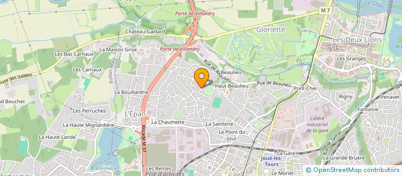 localisation de l'entreprise MADAME DOMINIQUE GOSSART à JOUE-LES-TOURS