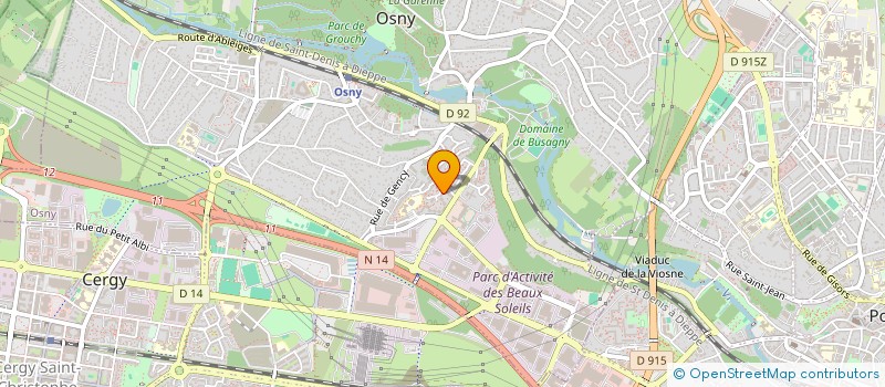 localisation de l'entreprise MADAME DOMINIQUE GOSSE  OSNY