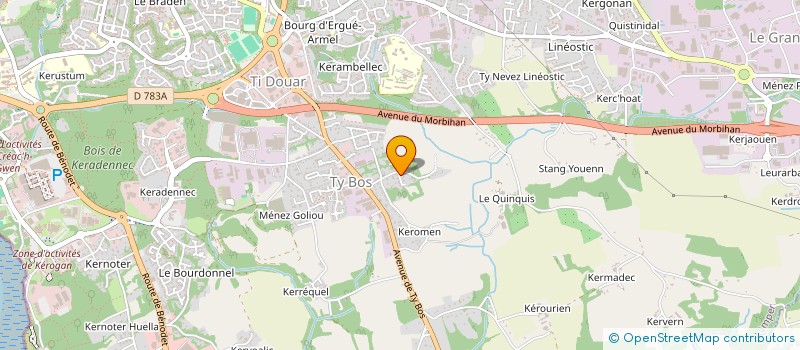 localisation de l'entreprise MADAME DOMINIQUE GOSSE à QUIMPER