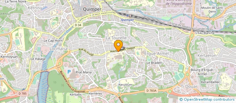 localisation de l'entreprise MADAME DOMINIQUE GOUDERS à QUIMPER