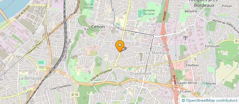 localisation de l'entreprise MADAME DOMINIQUE GOURAUD à CENON