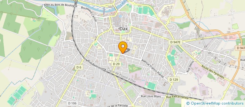 localisation de l'entreprise MADAME DOMINIQUE GOURGUES à DAX