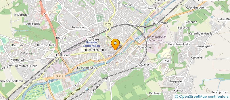 localisation de l'entreprise MADAME DOMINIQUE GOURVENEC à LANDERNEAU