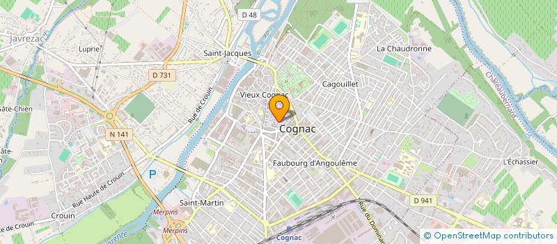 localisation de l'entreprise MADAME DOMINIQUE GRANGERE à COGNAC
