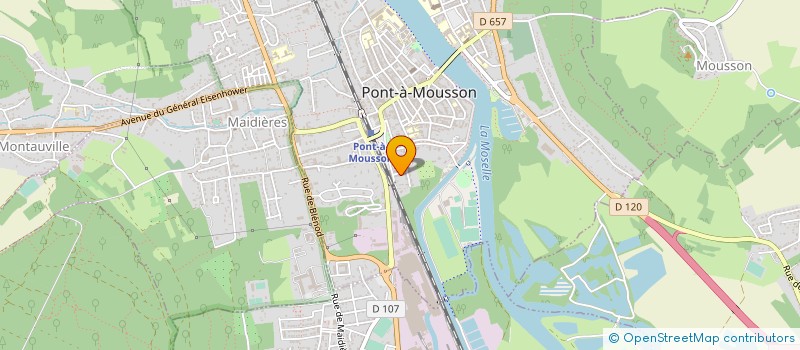 localisation de l'entreprise MADAME DOMINIQUE GRASSER  PONT-A-MOUSSON