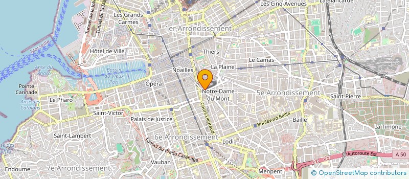 localisation de l'entreprise MADAME DOMINIQUE GRASSINEAU  MARSEILLE