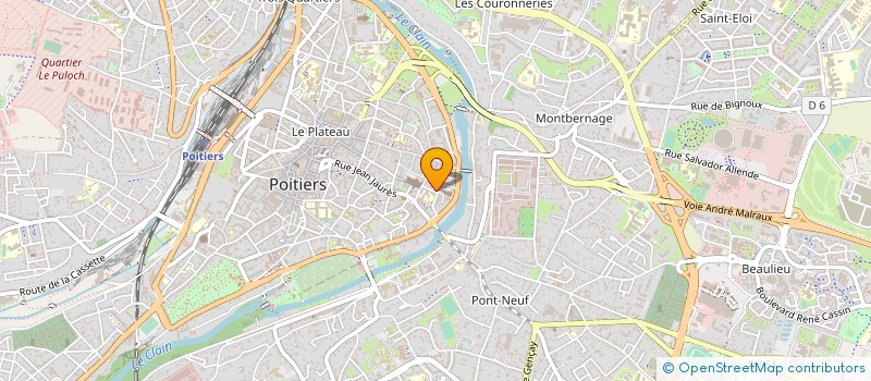 localisation de l'entreprise MADAME DOMINIQUE GUEDON à POITIERS