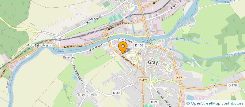 localisation de l'entreprise MADAME DOMINIQUE GUENARD  GRAY