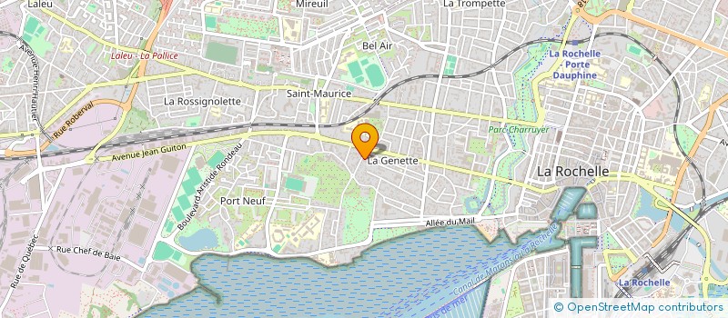 localisation de l'entreprise MADAME DOMINIQUE GUERIN  LA ROCHELLE