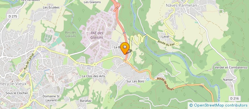 localisation de l'entreprise MADAME DOMINIQUE GUERRET à ANNECY