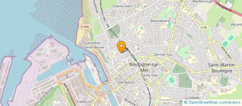 localisation de l'entreprise MADAME DOMINIQUE GUEULLE à BOULOGNE-SUR-MER