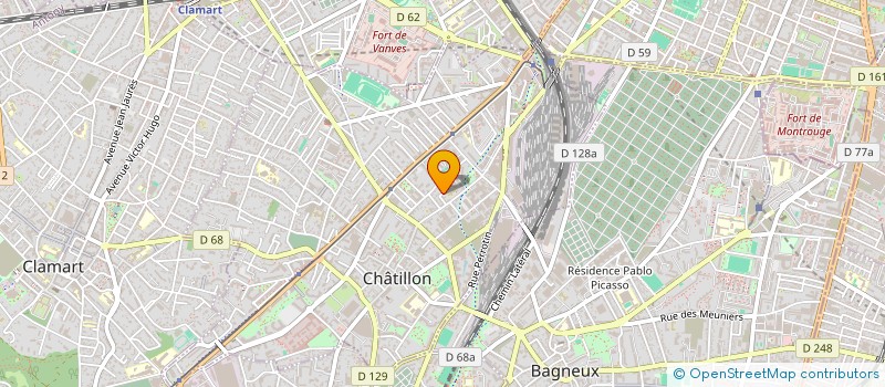 localisation de l'entreprise MADAME DOMINIQUE GUIGNARD  CHATILLON