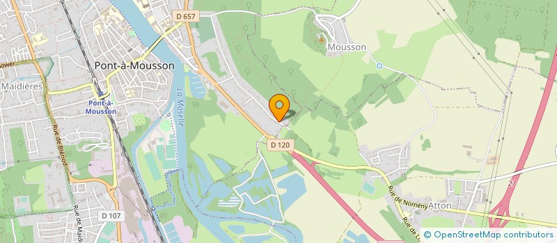 localisation de l'entreprise MADAME DOMINIQUE GUILLEMINOT  PONT-A-MOUSSON