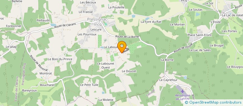localisation de l'entreprise MADAME DOMINIQUE GUYARD à PRESSIGNAC-VICQ