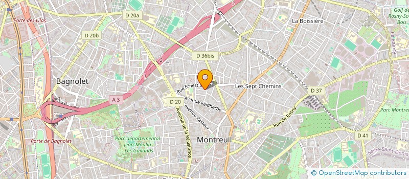 localisation de l'entreprise MADAME DOMINIQUE HAMOT à MONTREUIL