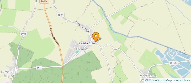 localisation de l'entreprise MADAME DOMINIQUE HARMAND  CORMOST