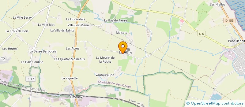 localisation de l'entreprise MADAME DOMINIQUE HELO à SAINT-MELOIR-DES-ONDES
