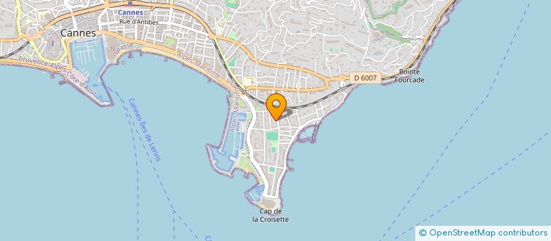localisation de l'entreprise MADAME DOMINIQUE HONORE  CANNES