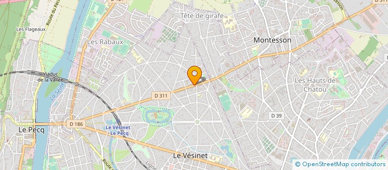 localisation de l'entreprise MADAME DOMINIQUE HOWALD à LE VESINET