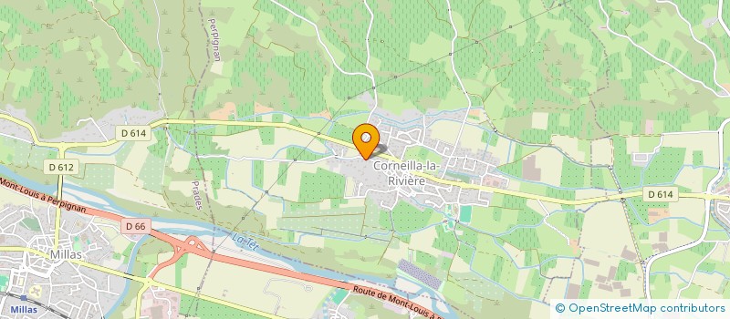 localisation de l'entreprise MADAME DOMINIQUE IMBERT  CORNEILLA-LA-RIVIERE