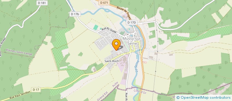 localisation de l'entreprise MADAME DOMINIQUE JACQUENET à MUSSY-SUR-SEINE