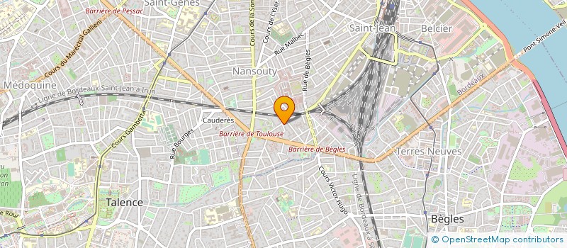 localisation de l'entreprise MADAME DOMINIQUE JAMMET  BORDEAUX