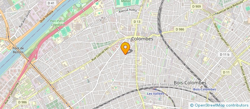 localisation de l'entreprise MADAME DOMINIQUE JAOUEN à COLOMBES