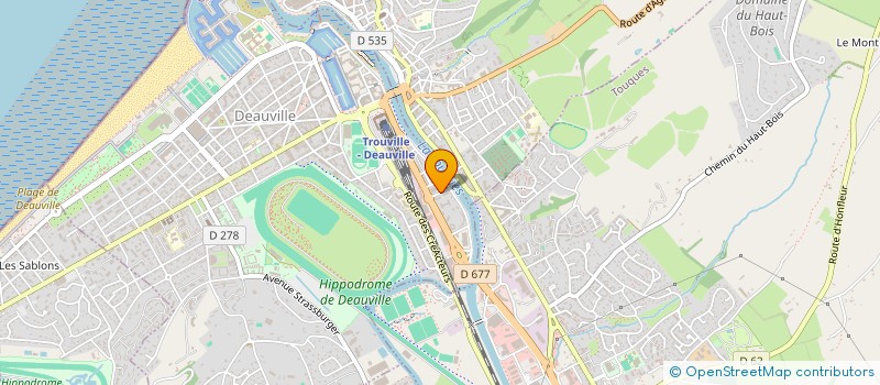 localisation de l'entreprise MADAME DOMINIQUE JAUTEE  TOUQUES