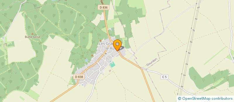 localisation de l'entreprise MADAME DOMINIQUE JEAN à LES GRANGES-LE-ROI