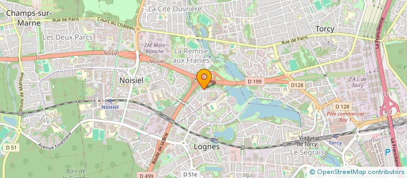 localisation de l'entreprise MADAME DOMINIQUE-JEANNE LORIMIER  NOISIEL