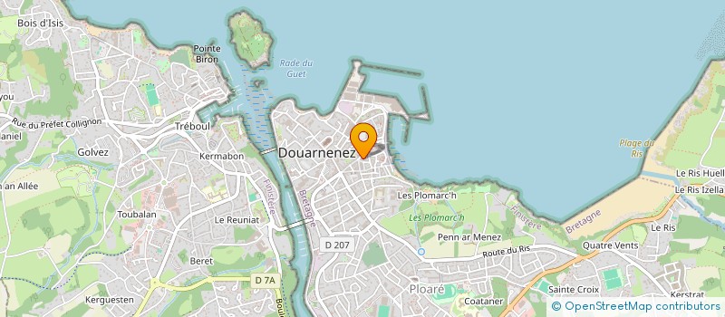 localisation de l'entreprise MADAME DOMINIQUE JEQUEL à DOUARNENEZ