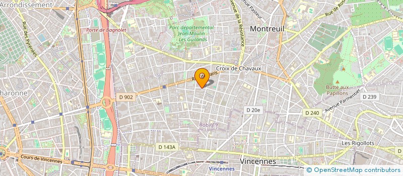 localisation de l'entreprise MADAME DOMINIQUE JOLY à MONTREUIL