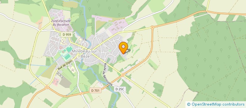 localisation de l'entreprise MADAME DOMINIQUE JORAND à MIREBEAU-SUR-BEZE
