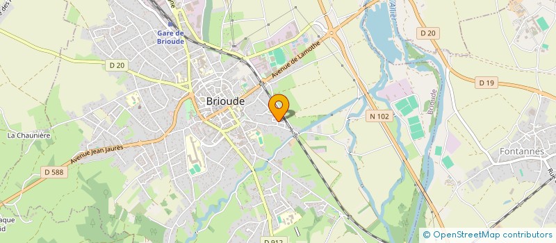 localisation de l'entreprise MADAME DOMINIQUE JOURDAIN  BRIOUDE