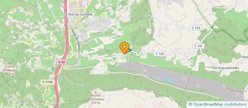 localisation de l'entreprise MADAME DOMINIQUE JOURDAN-ANCELLE à LE CASTELLET
