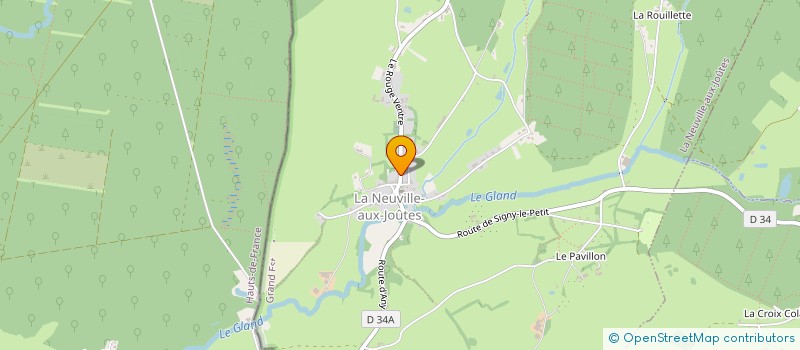 localisation de l'entreprise MADAME DOMINIQUE JULIEN  LA NEUVILLE-AUX-JOUTES