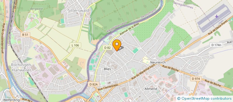 localisation de l'entreprise MADAME DOMINIQUE KRAUS  SARREGUEMINES